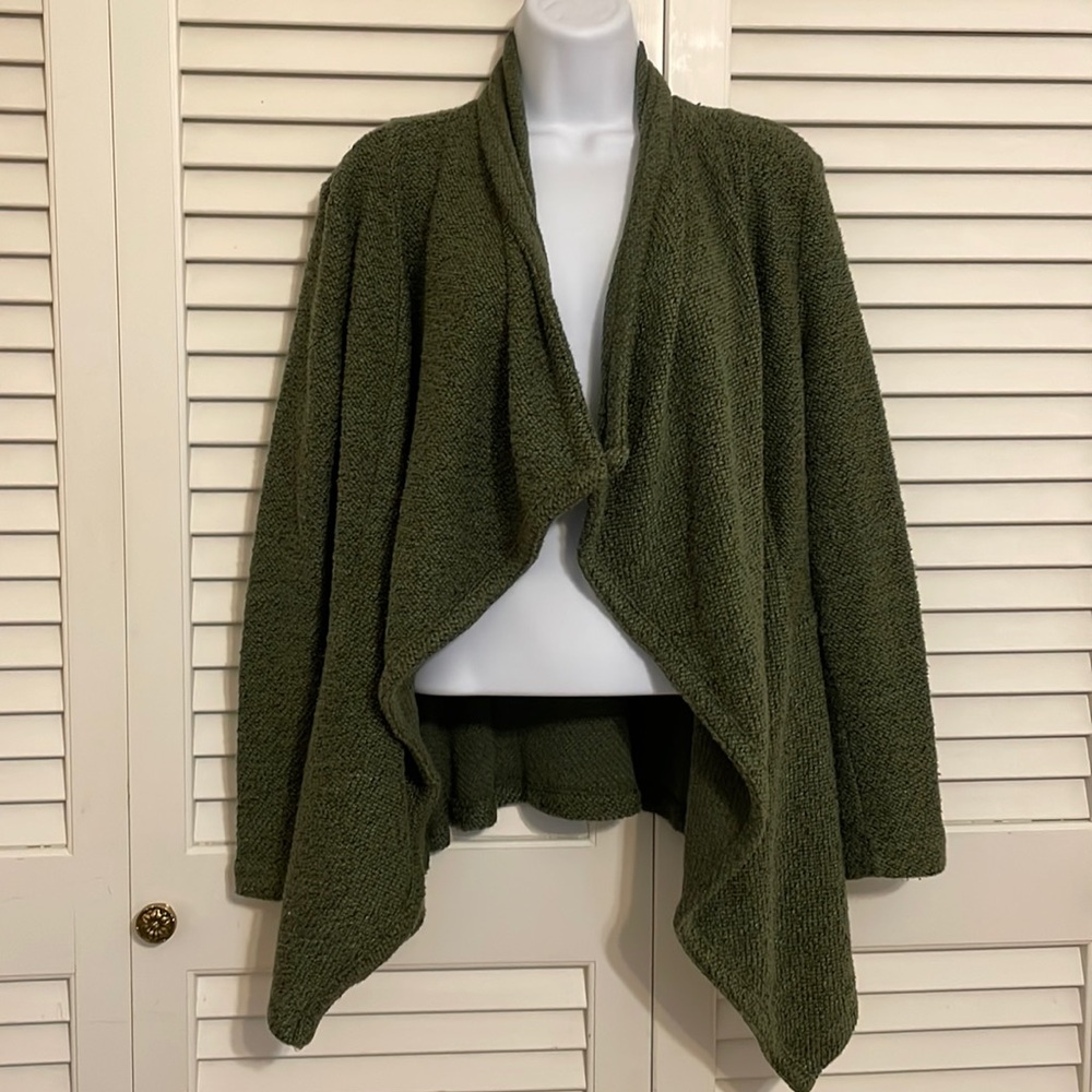 Green cardigan